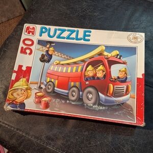 Vintage Fire Truck 50 Piece Puzzle Puzzle